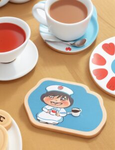 3d animation style themed coastersadd character to every cuppa 0